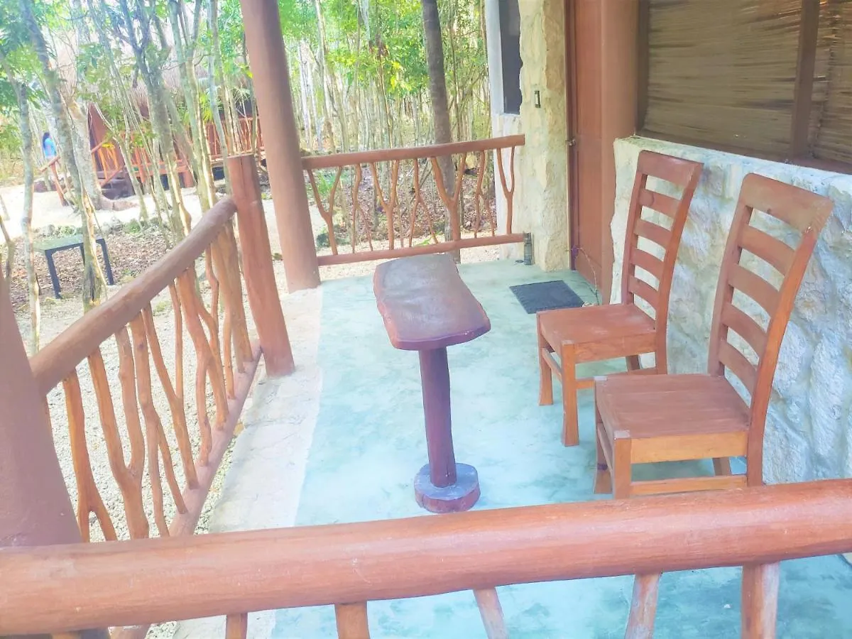 *** Camping Aldea Maya-Ha Cabañas con cenotes Puerto Morelos México