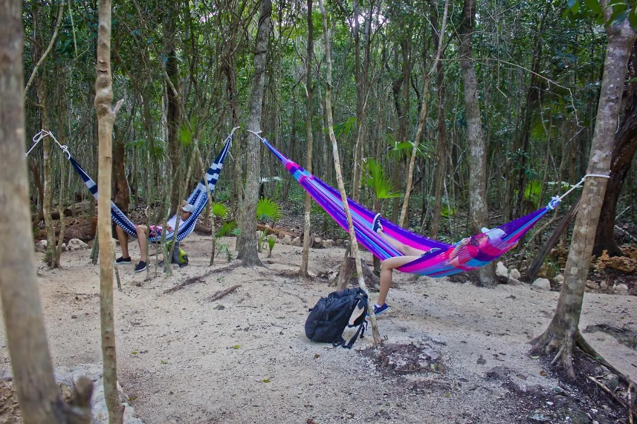 Aldea Maya-Ha Cabanas Con Cenotes Puerto Morelos Campsite
