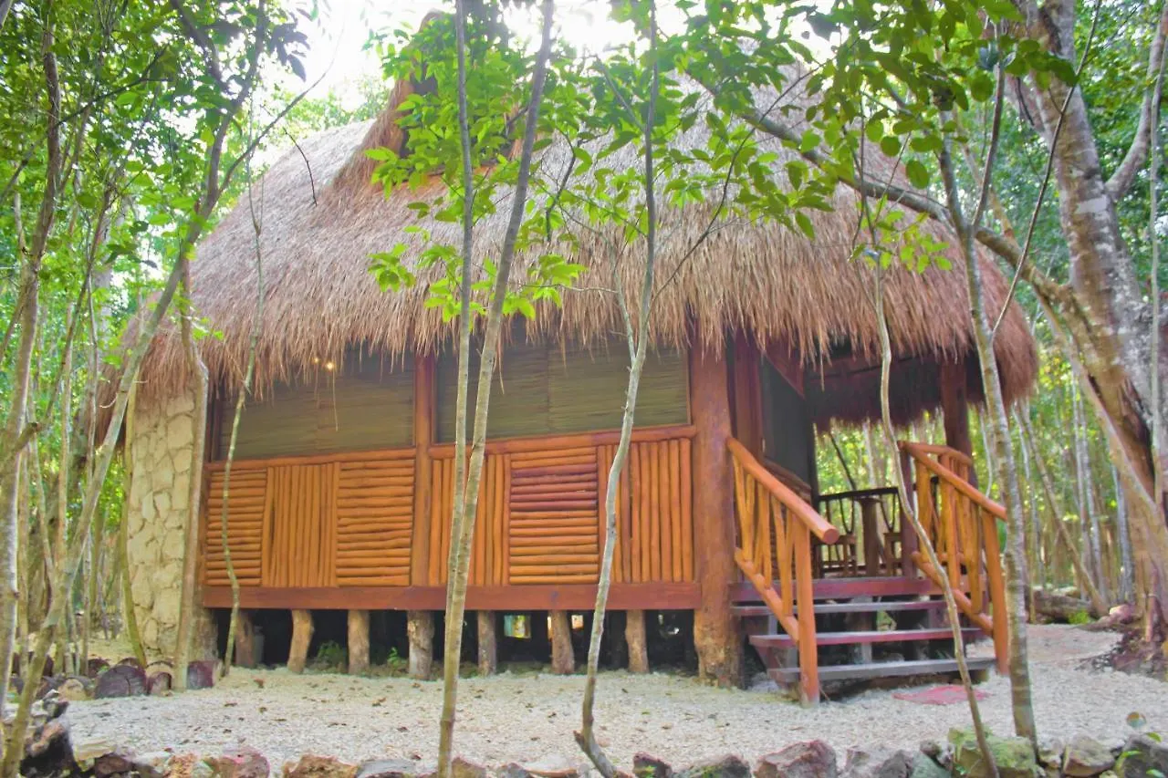 Aldea Maya-Ha Cabanas Con Cenotes Puerto Morelos Campsite